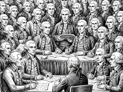 The Founding Fathers at the Constitutional Convention